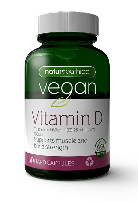 Naturopathica Vegan Vitamin D 60 Capsules.